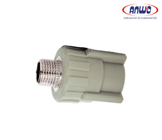  TERMINAL PPR HE Ø63*2  INJERTO METALICO 